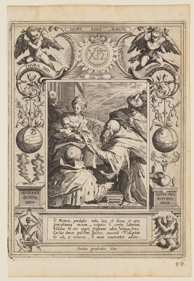 Klanění mudrců od Aegidius Sadeler II