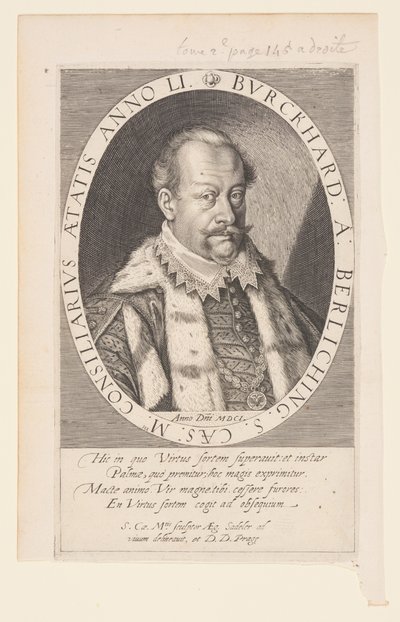 Burkhard von Berlichingen, rada Rudolfa II. od Aegidius Sadeler II