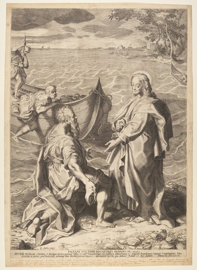 Povolání učedníků Petra a Ondřeje od Aegidius Sadeler II