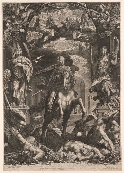 Císař Ferdinand II. na koni od Aegidius Sadeler II