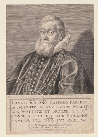 Gaspard Kaplir von Sulewitz, císařský rada od Aegidius Sadeler II