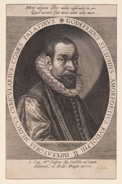 Godfried Steeghuis, lékař a komoří od Aegidius Sadeler II
