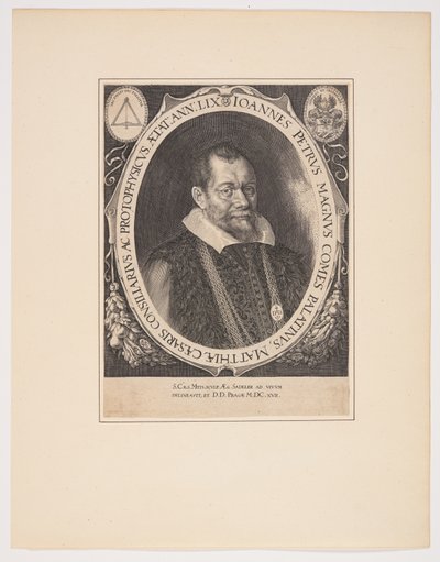 Johann Peter Magnus, lékař od Aegidius Sadeler II