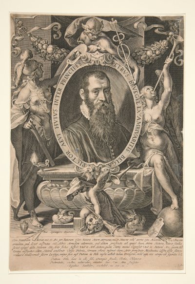 Portrét Petera Brueghela mladšího od Aegidius Sadeler II