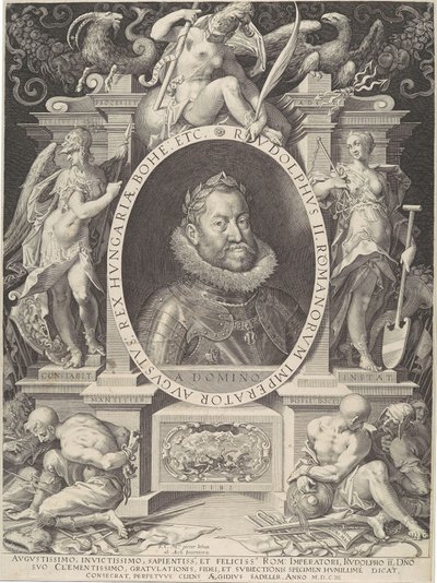 Portrét Rudolfa II., 1603. od Aegidius Sadeler II