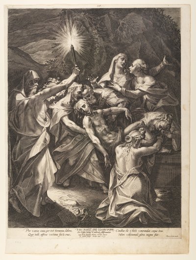 Pohřbení od Aegidius Sadeler II
