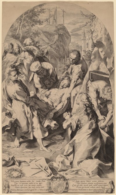 Pohřeb od Aegidius Sadeler II after Federico Barocci