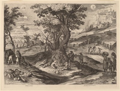 července a srpna od Aegidius Sadeler II after Paul Bril
