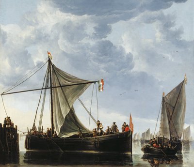 Průjezdní loď od Aelbert Cuyp