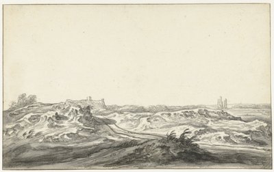 Pohled z dun Huis te Kleve poblíž Haarlemu od Aelbert Cuyp