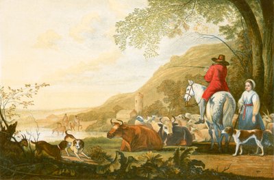 Krajina - Večer. od Aelbert Cuyp