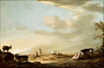 Krajina s dobytkem a postavami od Aelbert Cuyp