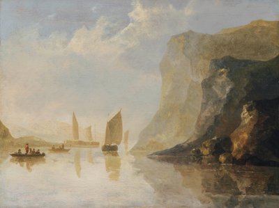 Říční krajina s loděmi od Aelbert Cuyp