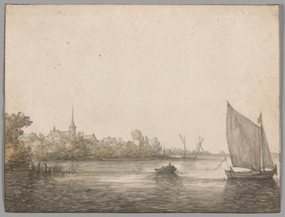 Pohled na IJsselmonde přes New Maas od Aelbert Cuyp