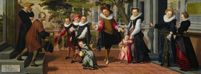 Bohaté děti, chudí rodiče od Aert Pietersz.
