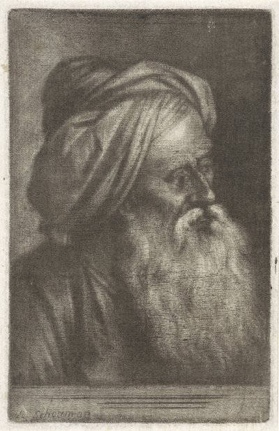Busta muže v turbanu od Aert Schouman
