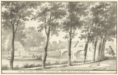 Hoornbrug mezi Haagem a Delftem od Aert Schouman