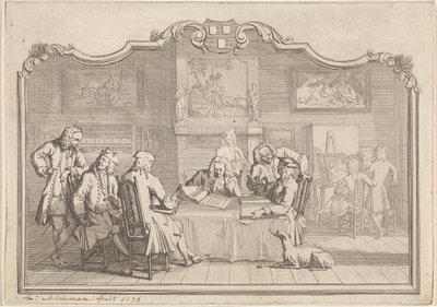 Cech svatého Lukáše v Dordrechtu, 1736 od Aert Schouman