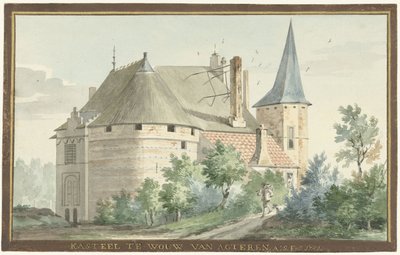 Hrad ve Wouw ZÁMEK VE WOW VAN AGTEREN (název na objektu) od Aert Schouman