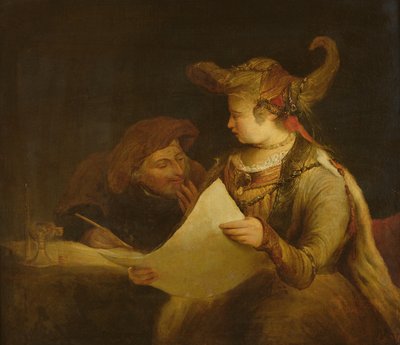 Esther a Mordechaj, kolem 1685 od Aernt de Gelder
