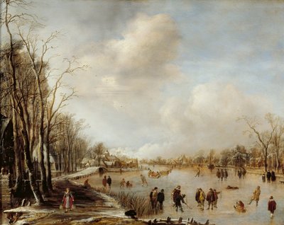 Zimní krajina, 1645 od Aert van der Neer