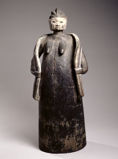 Gelede Body Mask, Yoruba Culture, Republic of Benin (lakované dřevo) od African