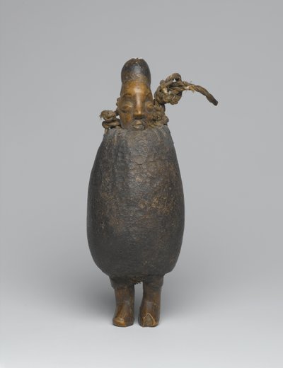 Figurka jaka (dřevo, látka, skořápka, vlákno a organické materiály) od African