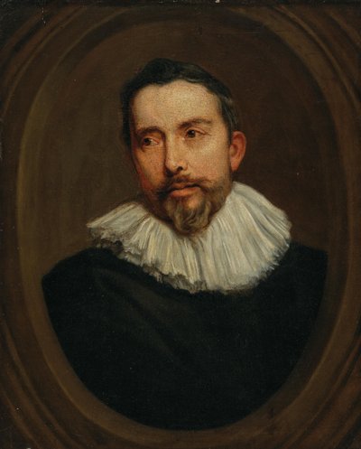 Portrét muže v malovaném oválu od after Anthony van Dyck
