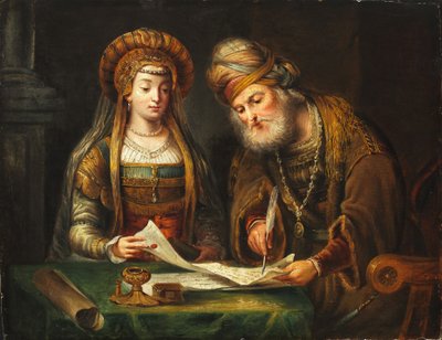 Esther a Mordecai od After Arent de Gelder