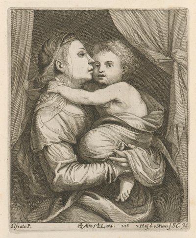 Madonna a dítě od After David Teniers the Younger
