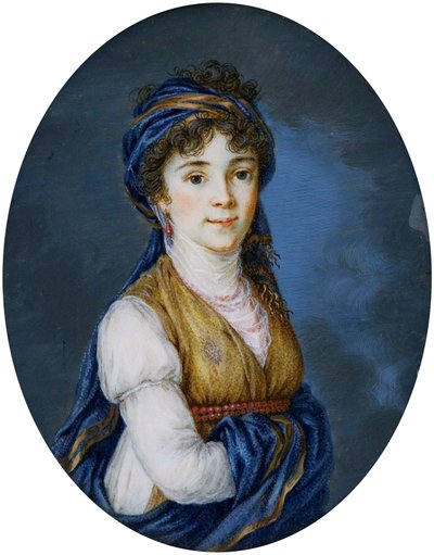 Polsky: Miniatura kněžny Anny Grigorjevny Bělosselské-Belozerské (1773-1846). od after Élisabeth Louise Vigée Le Brun