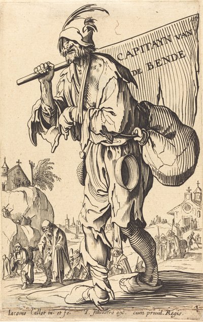 Kapitán baronů od After Jacques Callot