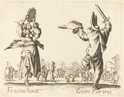 Fracischina a Gian Farina od After Jacques Callot