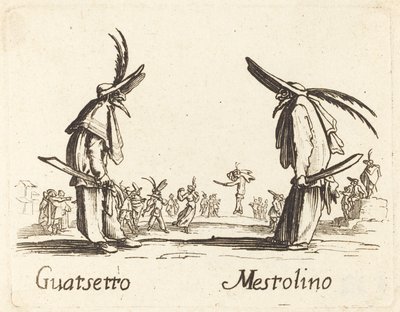 Guatsetto a Mestolino od After Jacques Callot