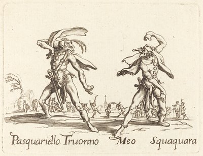 Pasquariello Truonno a Meo Squaquara od After Jacques Callot