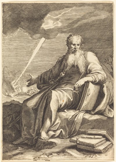 Svatý Pavel, sedící od After Jacques Callot