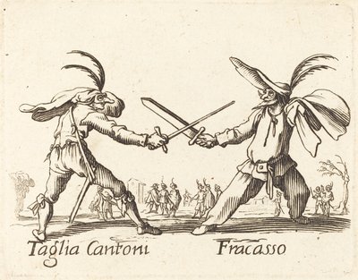 Taglia Cantoni a Fracasso od After Jacques Callot
