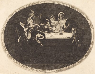 Hráči karet od After Jacques Callot