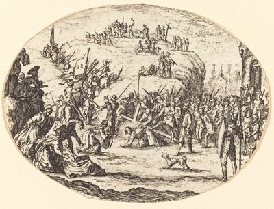 Malé nesení kříže od After Jacques Callot
