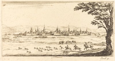 Pohled na Nancy od After Jacques Callot
