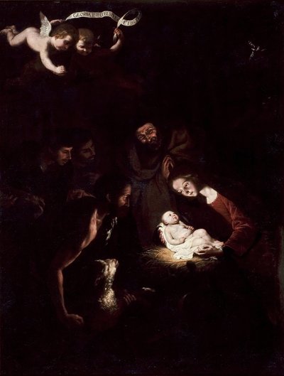 Uctívání pastýřů od after Jusepe de Ribera