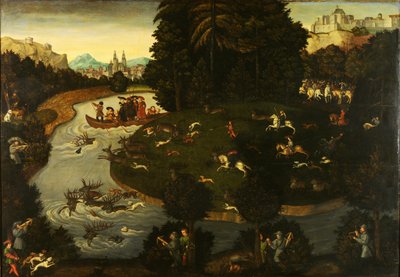 Lov jelenů od after Lucas Cranach the Elder