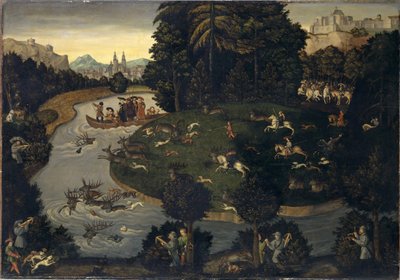 Lov jelenů od after Lucas Cranach the Elder