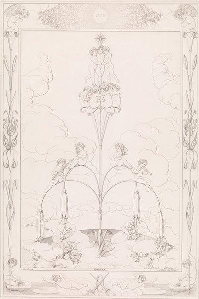 Ráno, ze série The Times of the Day, 1807. od After Philipp Otto Runge