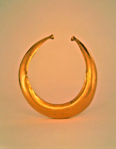 Collar, Mooghaun North, County Clare, pozdní doba bronzová, 800-700 př.nl (zlato) od Age Bronze