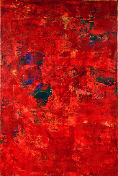 E.T In Red, 2019 (olej na plátně) od Agnes Girardon