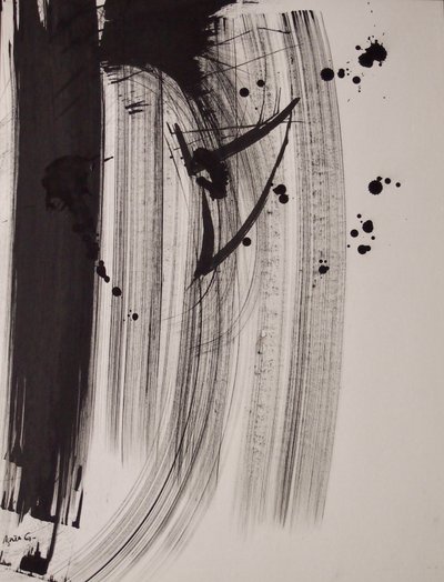 Untitled 18, 2016 (inkoust na papíře) od Agnes Girardon