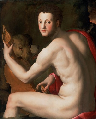 Portrét Cosima I de Medici jako Orpheus od Agnolo Bronzino