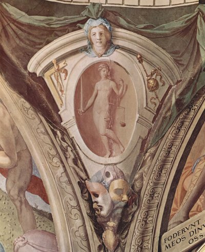 Alegorie Kardinálních Ctností. Fresky V Kapli Eleonory Da Toledo od Agnolo Bronzino