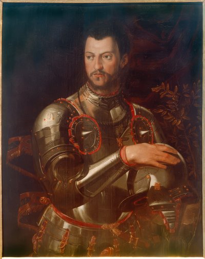 Portrét vévody Cosima I. v brnění od Agnolo Bronzino